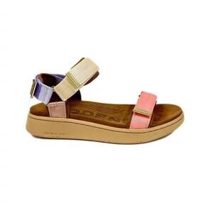 NEW WODEN women's line straps sandal in butter multi